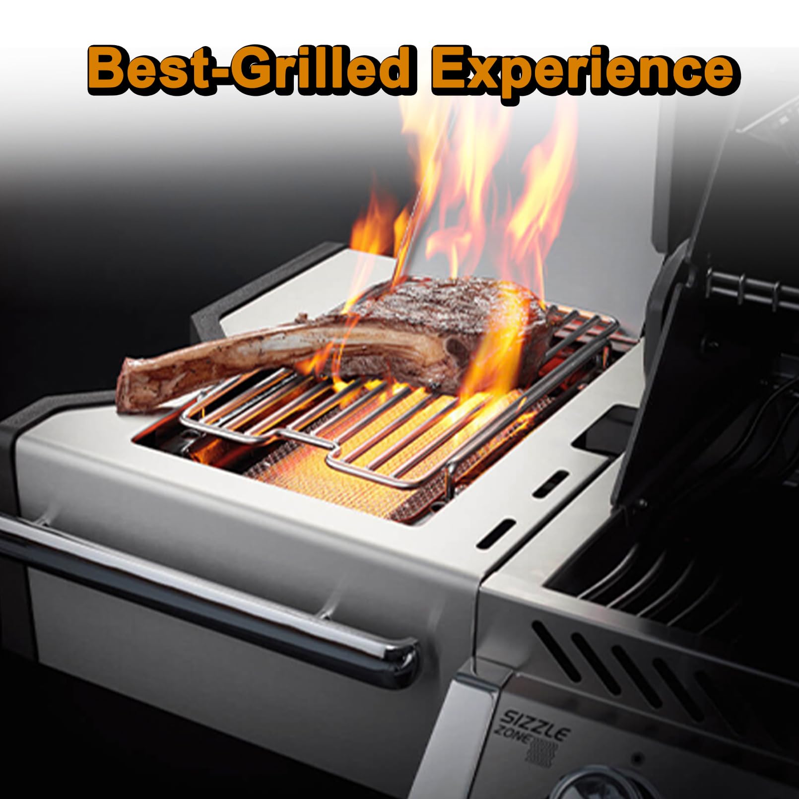S83012 Infrared Side Burner Grid Replacement for Napoleon Grill Parts Prestige 500 665 LEX 485 Rogue SE 425 Prestige Pro 500 665 LEX485 LEX485RSIBNSS-A P500RSIBPSS-3 PRO500RSIBPSS-3 RSIB Gril product thumbnail 6