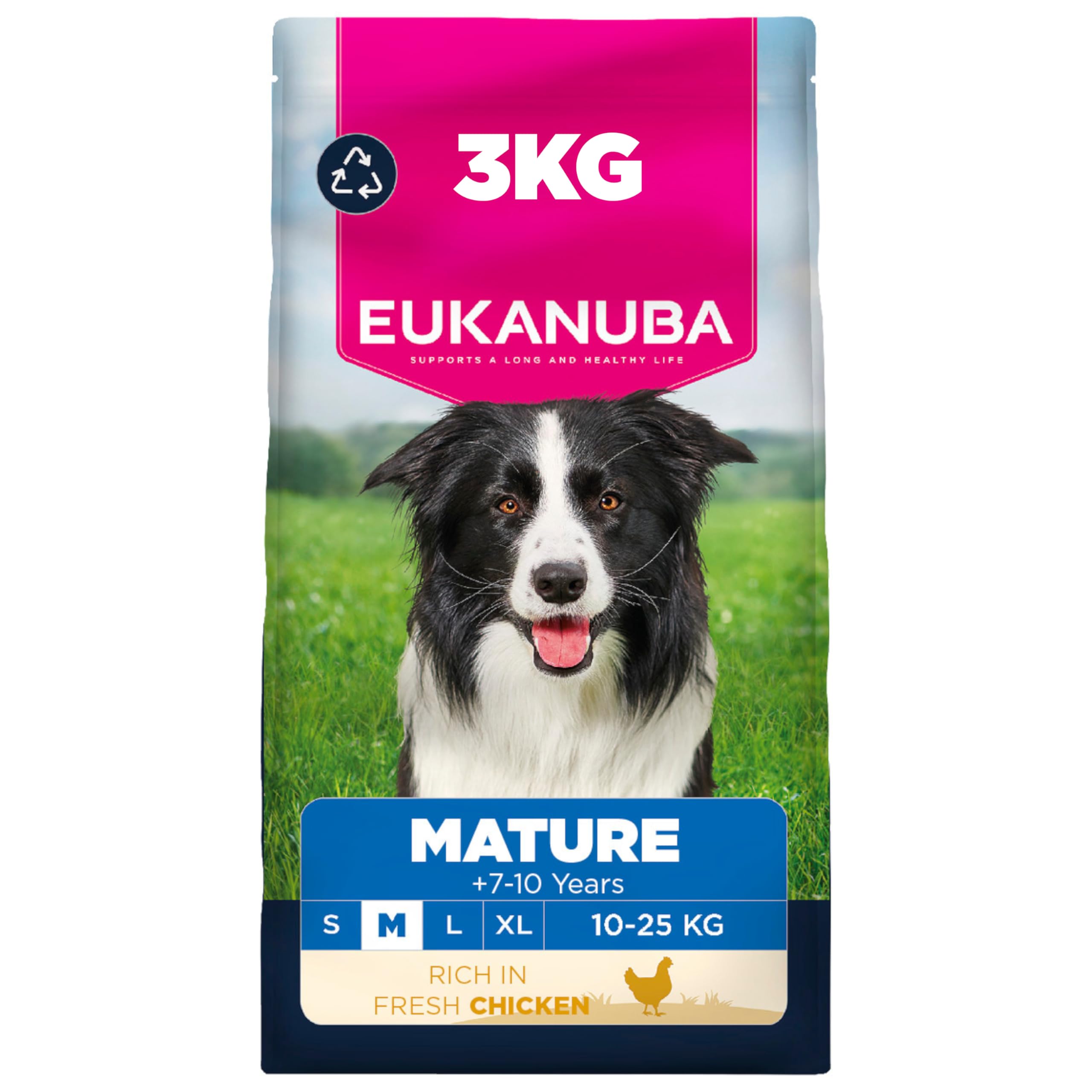 Eukanuba Premium Nutrition Mature Medium Breed Chicken - 3Kg