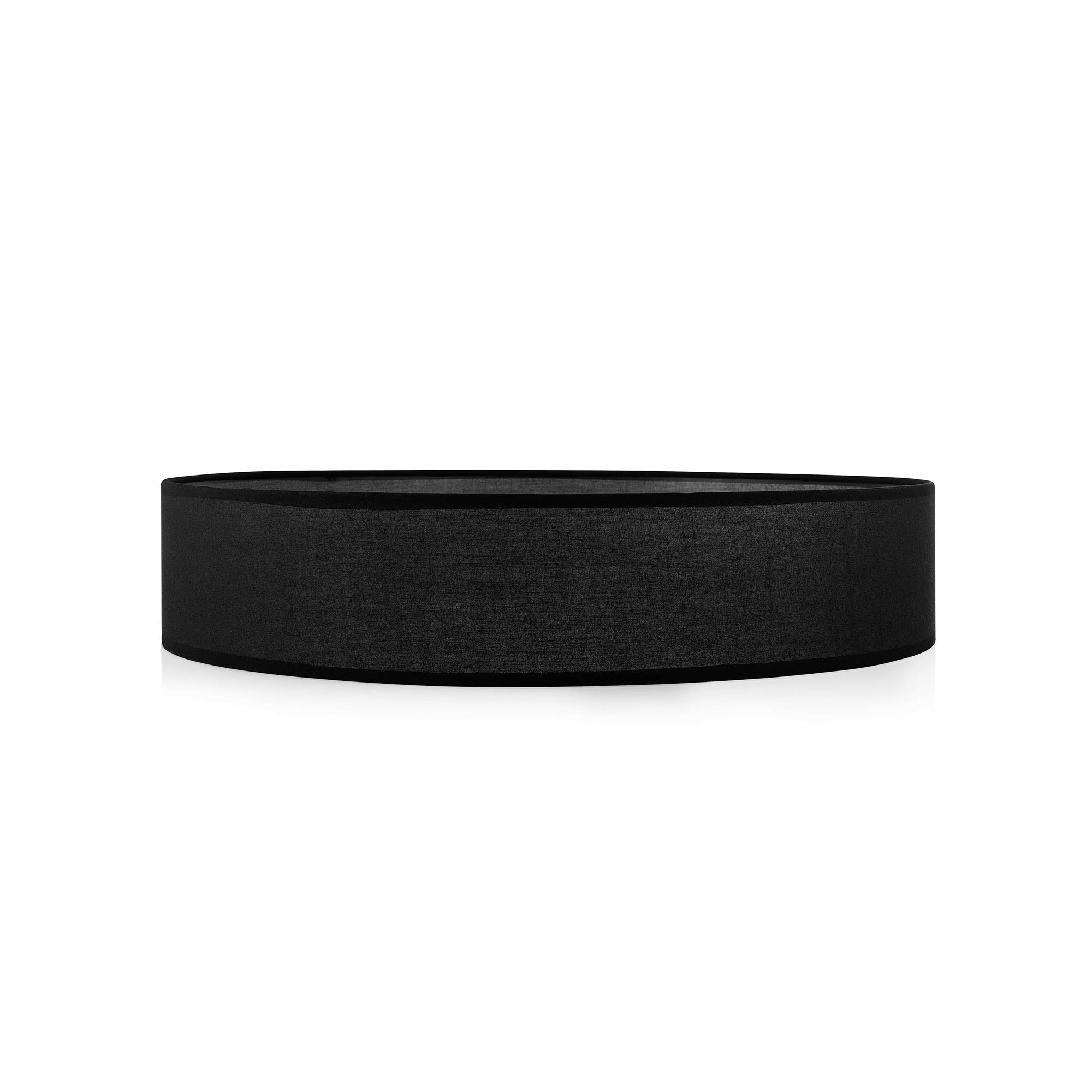 Smartwares IDE-60044 Lámpara de techo, pantalla de tela de 50 cm de diámetro, cuatro apliques con casquillos E27, compatible con bombillas de hasta 18 W, Iluminación de Interior, IP20, Negro