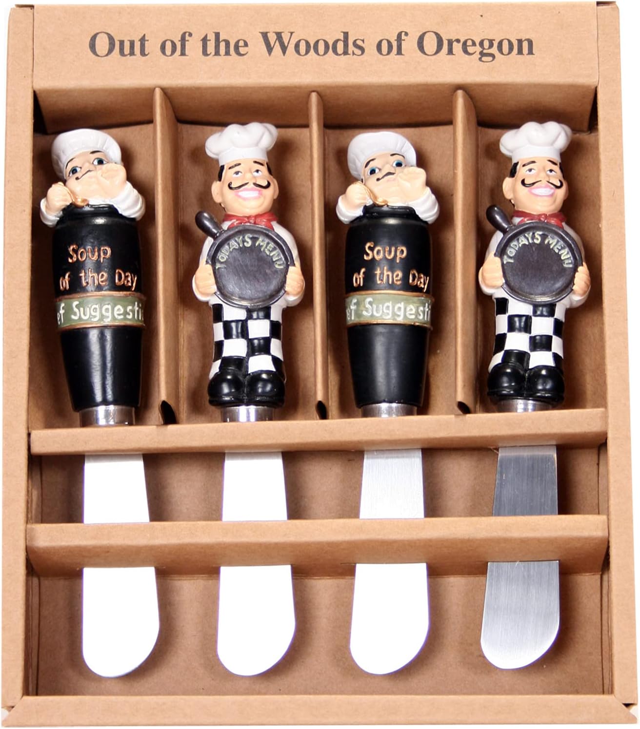 Cheese Spreader Knives Set of 4 (Cheeses)