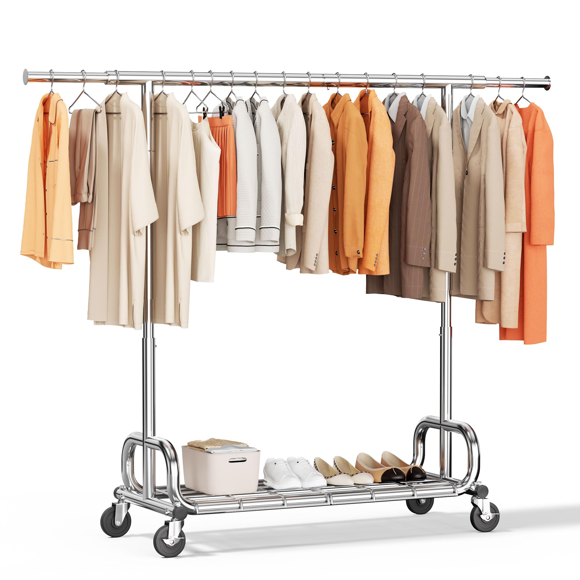 ハンガーラック パイプハンガーラック 耐荷重150KG 業務用 大容量 収納