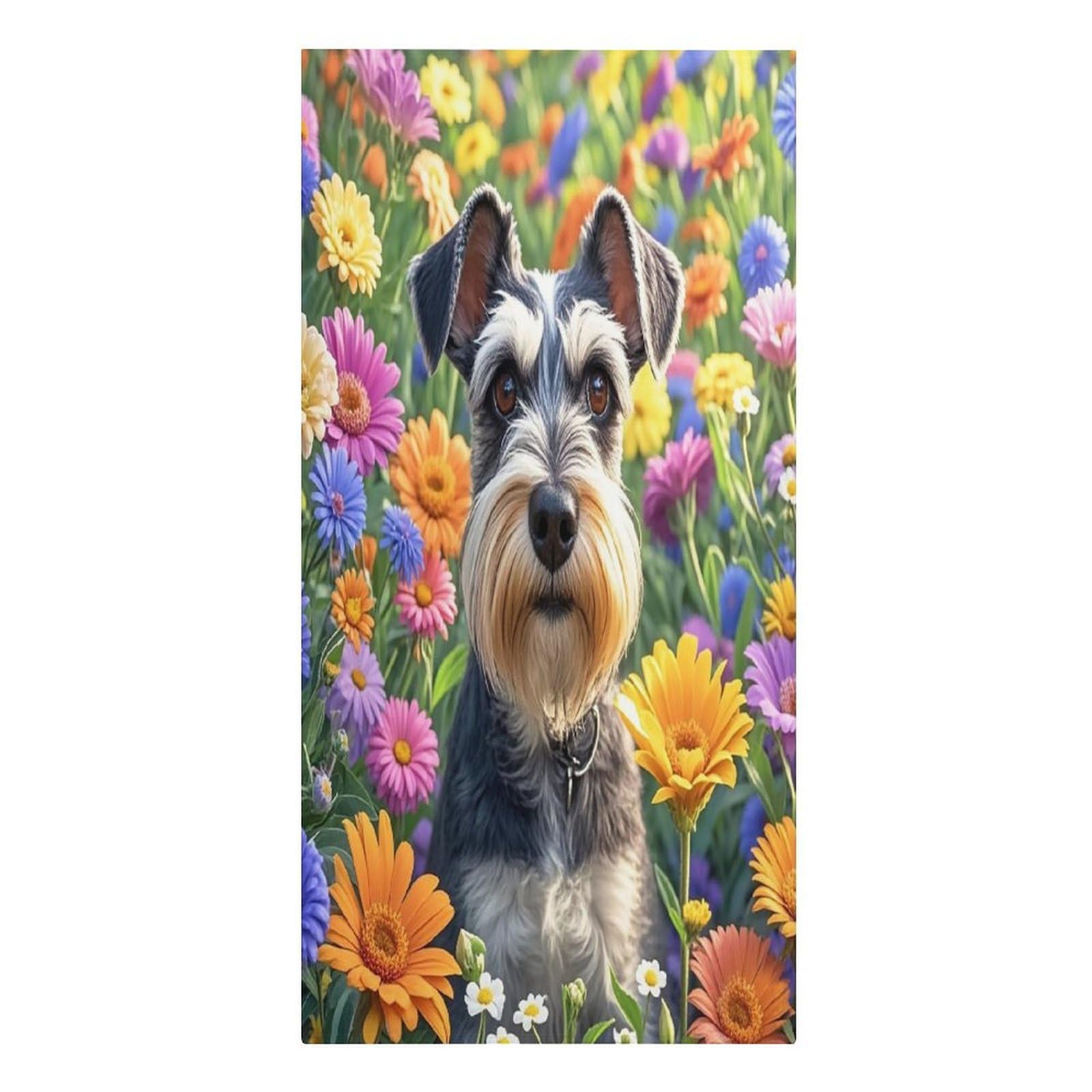 FekiLoot Schnauzer Towels Lightweight Thin Beach Towel Classic Soft Large Pool Towel Highly Absorbent Sand Free Bath Towels Travel Blanket for Vacation Essentials Adult Gift 30" X 61"