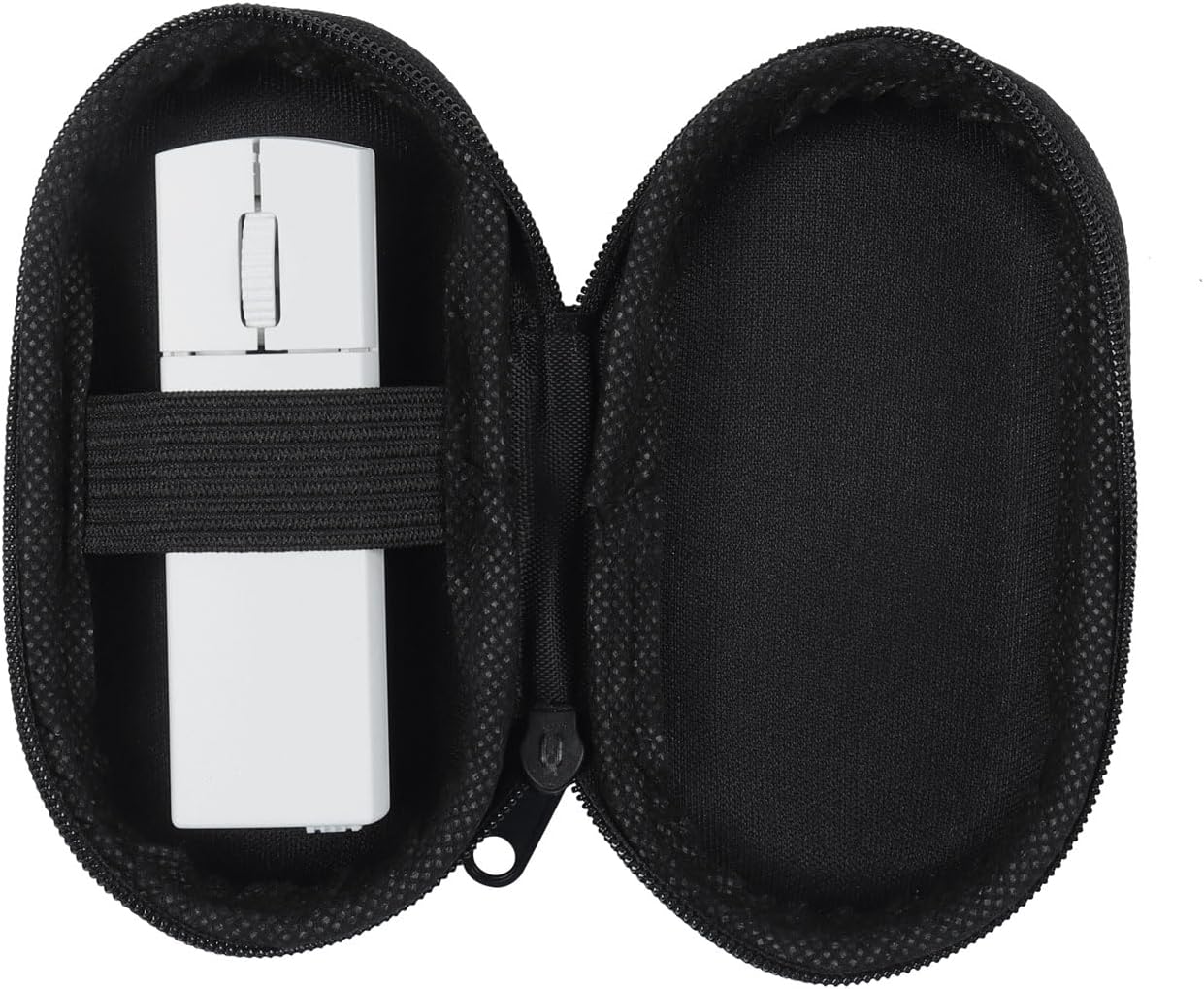 Ultra Small Bluetooth Wireless Mouse, Dual Mode (BT+2.4G) Noiseless Rechargeable Mouse (with Mouse Case), 1200 DPI Slim and Portable Mini Travel Cordless Mouse for PC Computer Laptop (White)