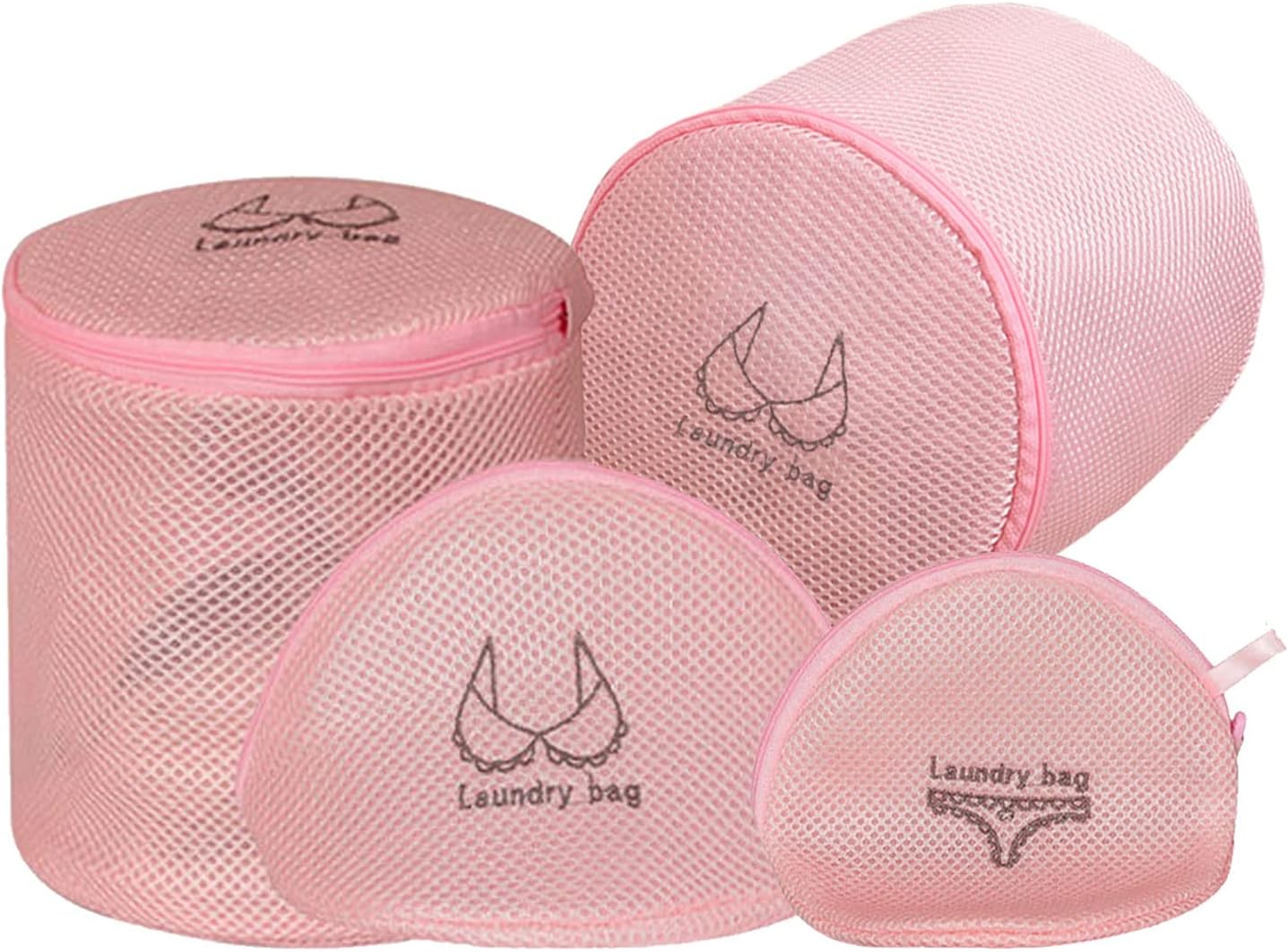 Bra Washing Bags for Laundry 4 Pack Mesh Bra Laundry Bags with Premium
