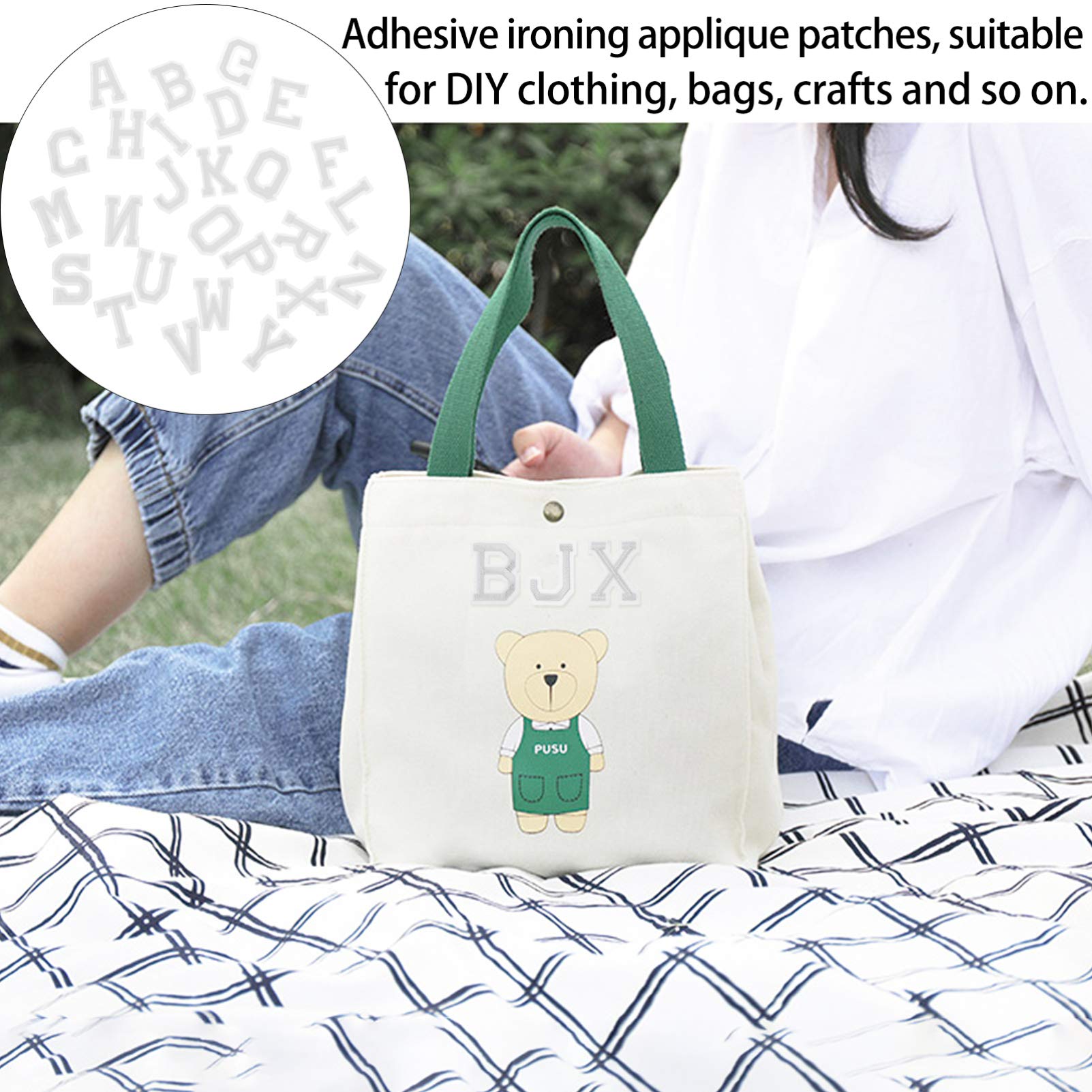 6sets Toppe Ricamate Adesive Patches Termoadesivi Per Abbigliamento e Borse Per Decorazioni Te Facile Applicare o Cucitura