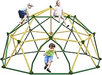 Vista 1 de Merax Domo de escalada de 13 pies, centro de juego para escaladores geométricos al aire libre para niños de 3 a 10 años, soporta 1000 libras, fácil