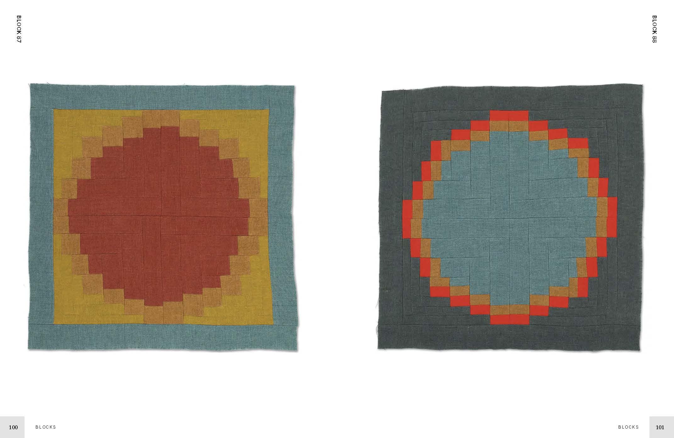 Log Cabin Quilt Blocks: 100 colour and pattern variations