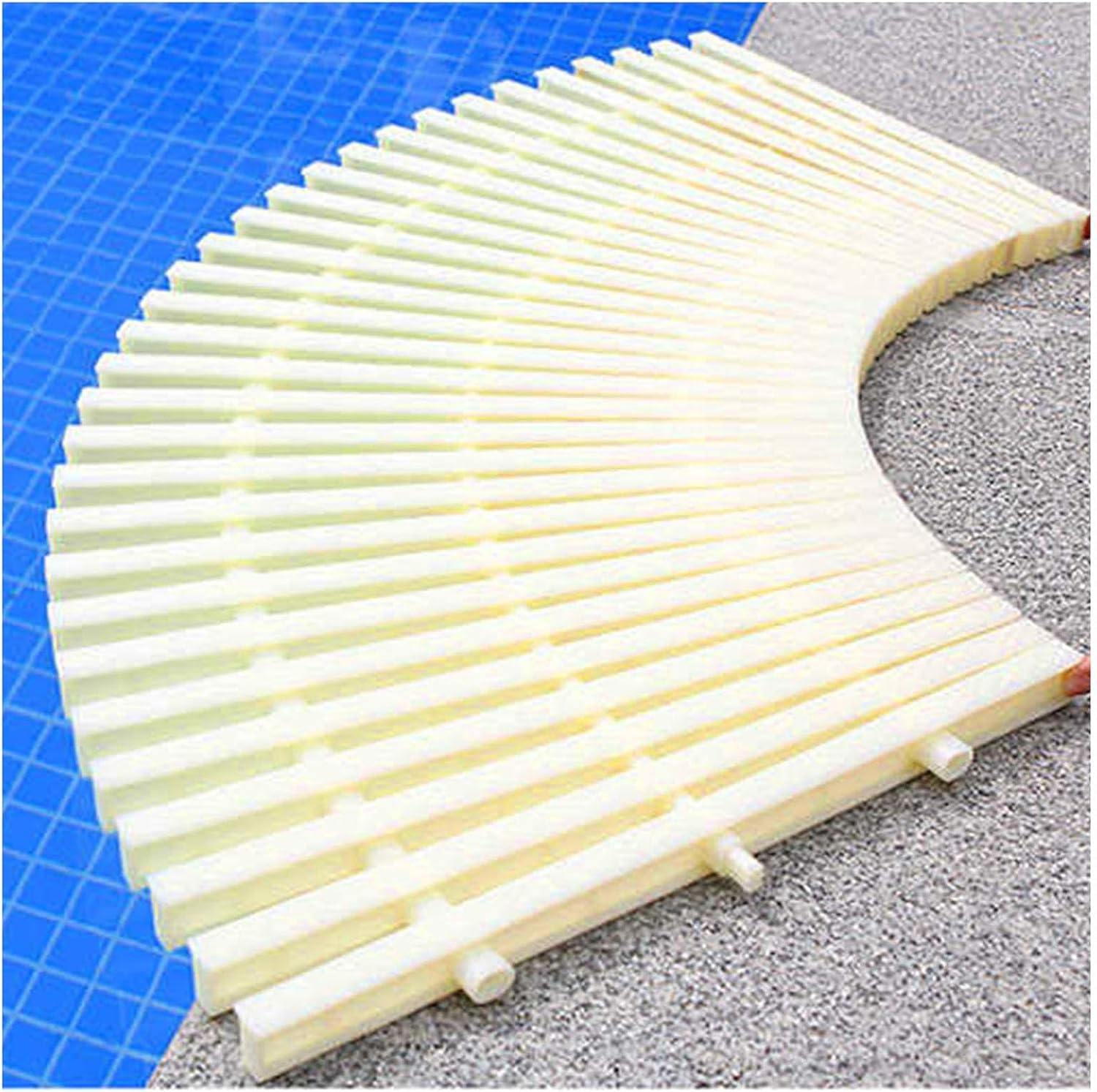 Outdoor Indoor Swimming Pool Drain Cover, ABS Plastic Overflow Grating, 4pcs Shower Drain Grill, 18x100CM, Durable Water Drainage Solution for Efficient Pool Maintenance