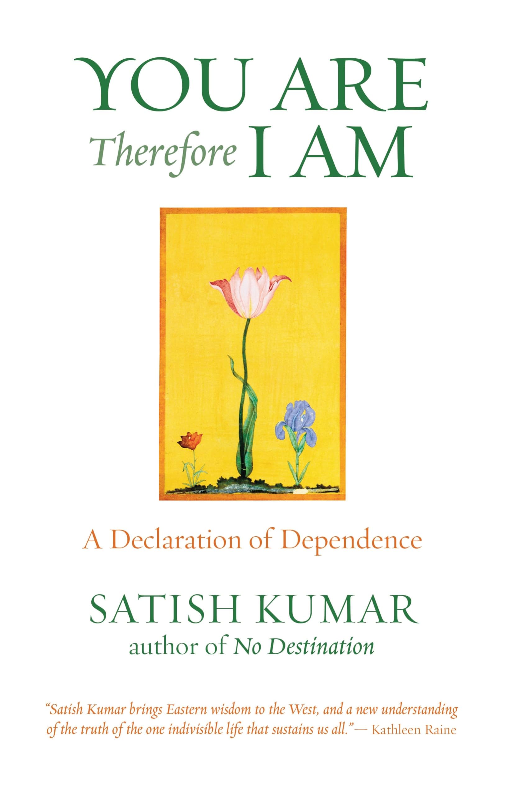 You are Therefore I am: A Declaration of Dependence by Satish Kumar PAPERBACK