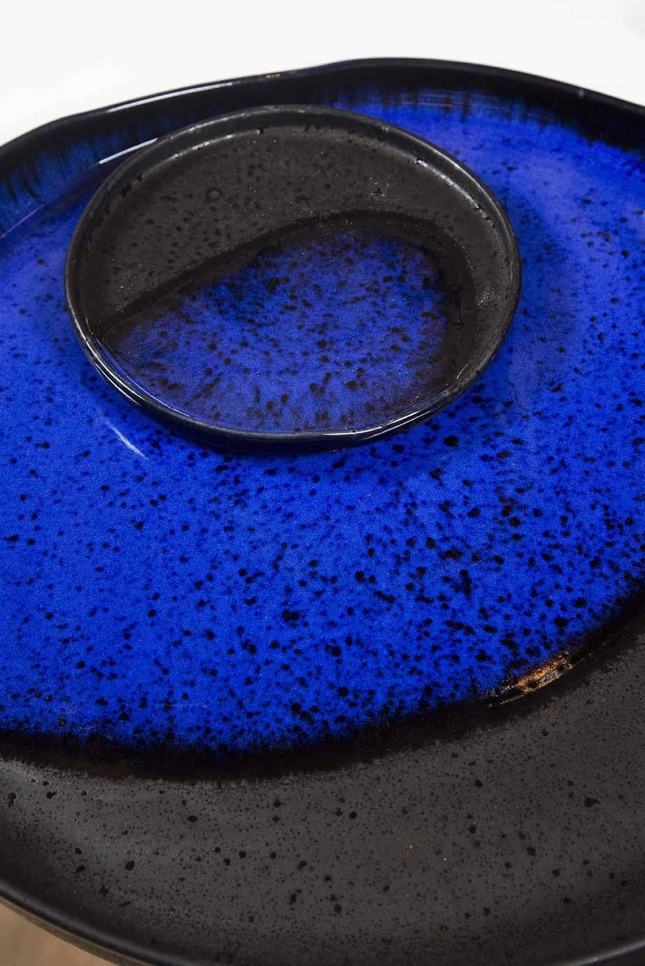 Vista Alegre Casa Alegre Noir Dessert/Luncheon Plates, Set of 6, Multicolor