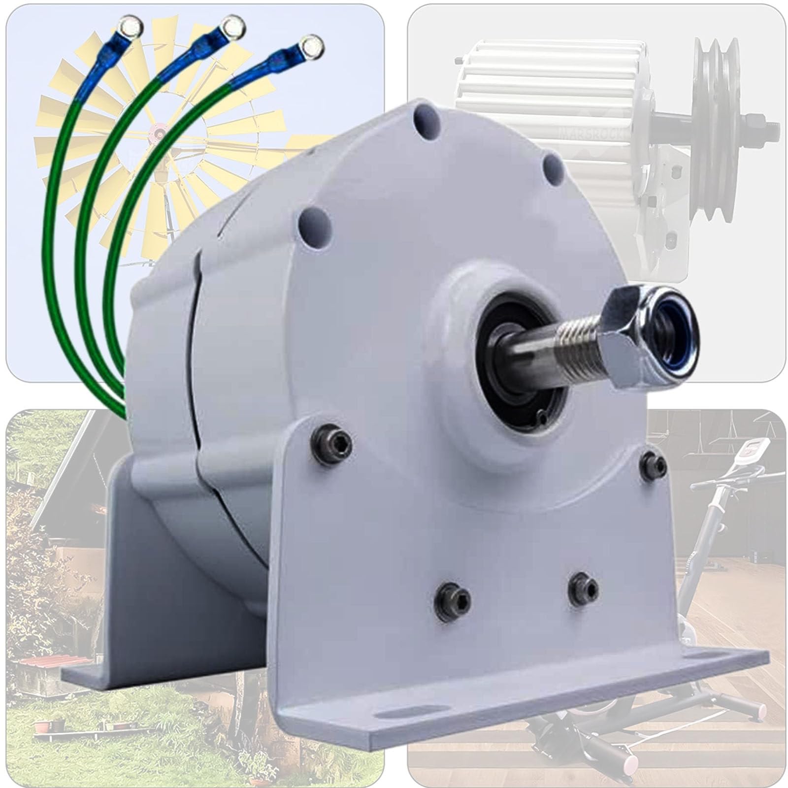 Générateur magnétique 1000W AC, 3 Phases, 520 TR/Min, sans engrenage, générateur à Aimant Permanent avec alternateur de Base, Turbine éolienne 1kw,48V