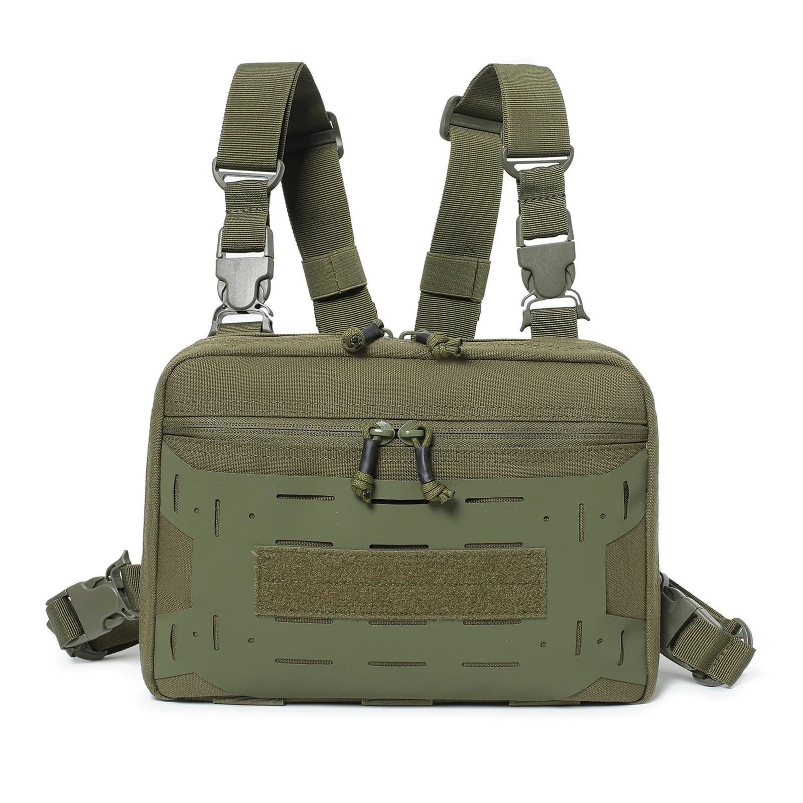Bolsa de Pecho for Pesca, Bolsas al Aire Libre, Paquete cinturón con señuelo, Bolsa Aparejo for Viaje, Camping, Senderismo y Escalada para Aire Libre(Green)