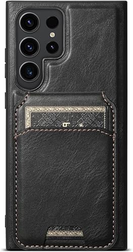 Miniatura 9 de PASNEW Funda tipo cartera para Samsung Galaxy S23 Ultra con tarjetero y soporte para tarjetas, compatible con Magsafe S23 Ultra Flip de piel,