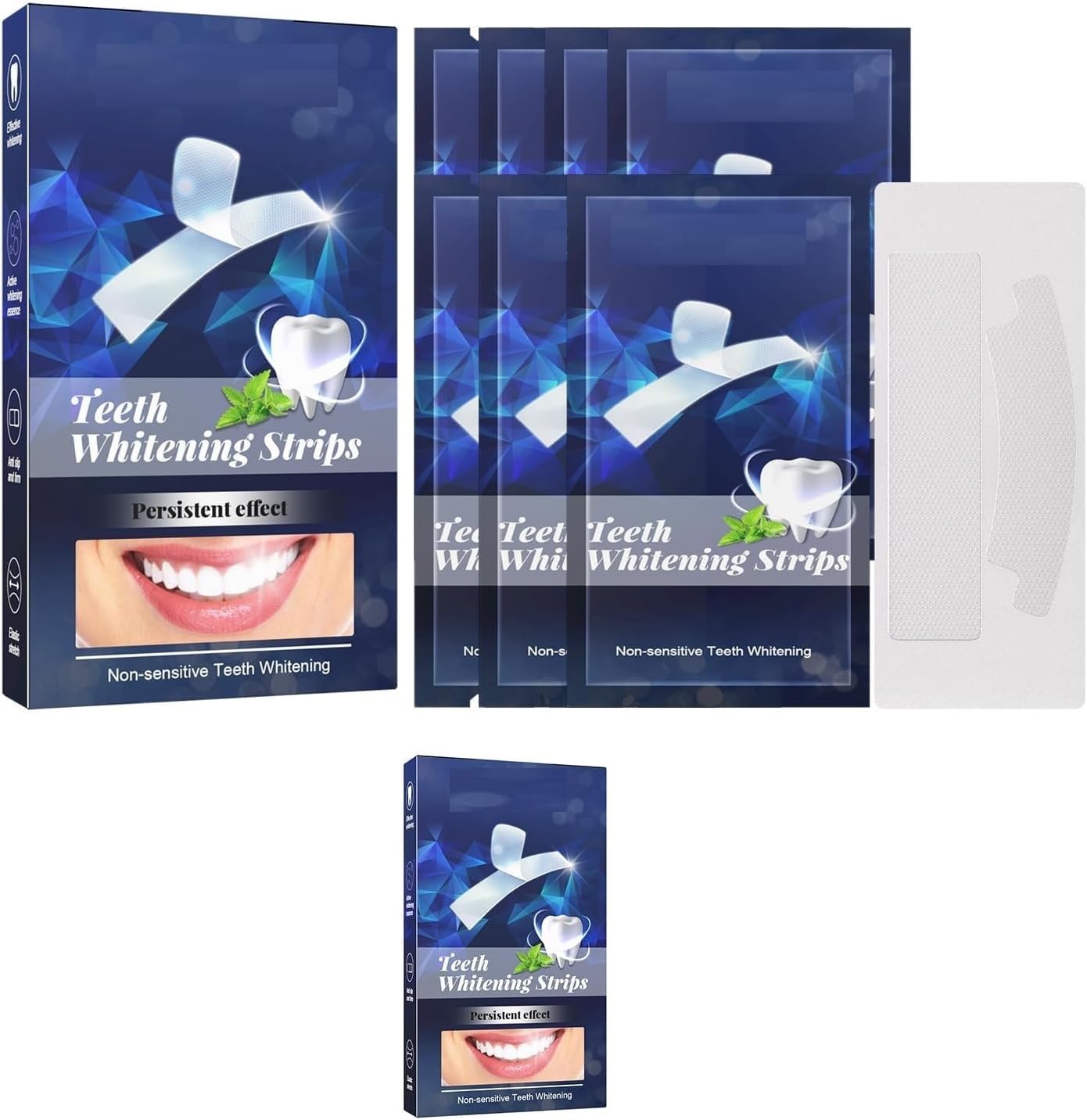Deoxys White Stripes, Bright White Teeth Whitening Strips, Professional Teeth Stain Removal, Efficiently Removes Tough Stains, Teeth Whitener for Home Use (14 Pcs)-image-31
