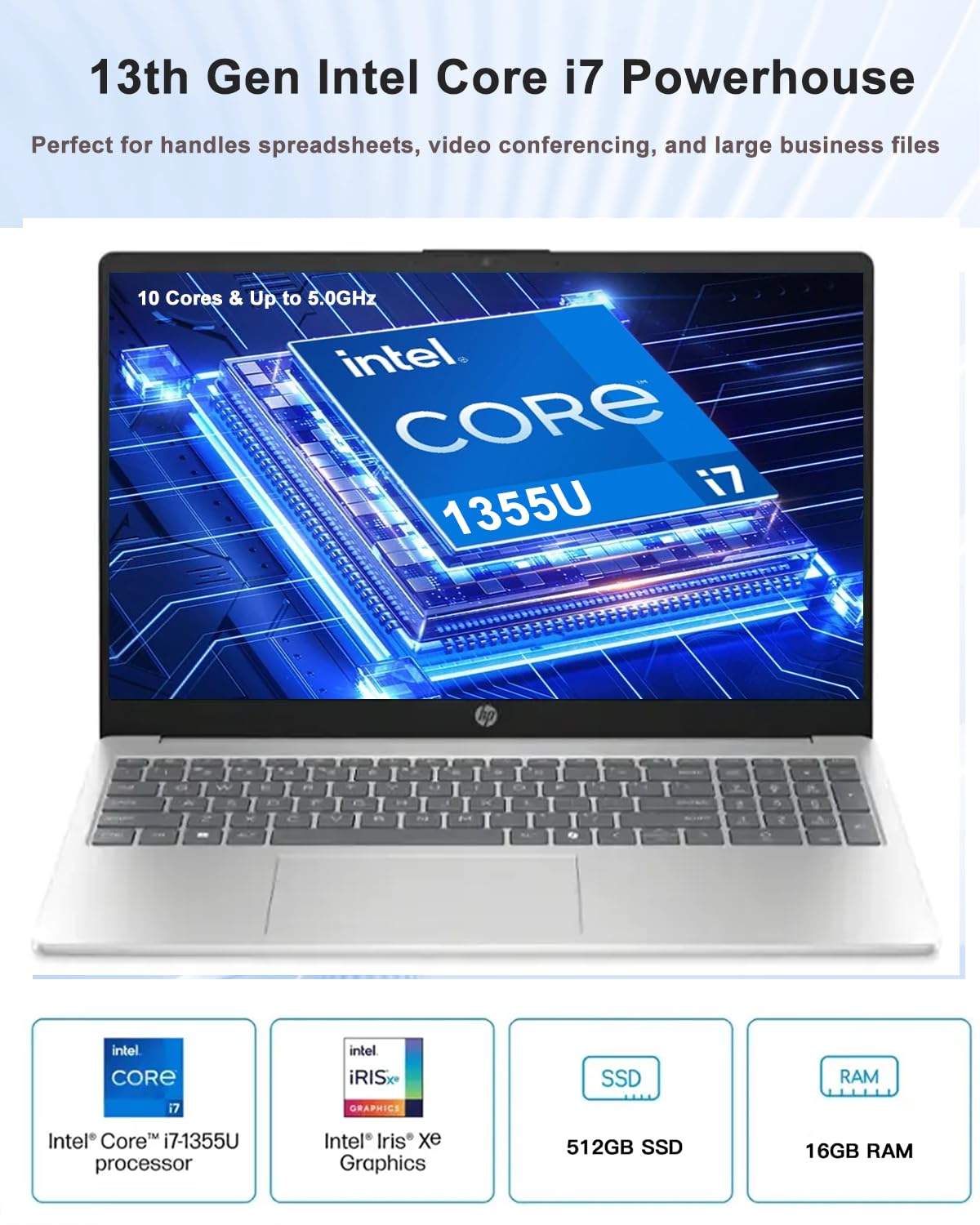 HP13世代Core i7-1355U/16G/SSD512G/13.3フルHD Amazon.com: HP 15 Laptop, Intel i7-1355U, 16 GB DDR4 RAM, 512 GB