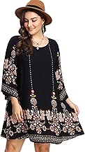ROMWE Women's Boho Bohemian Tribal Print Summer Beach Dress - coolthings.us