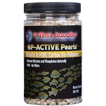 DrTims Aquatics NP-Active Pearls Media Reactors for Aquaria Removes Nitrate, Phosphate, Eliminates Algae in Saltwater, Freshwater, Reef Aquariums, Fish Tanks 100% Natural For 50 Gal.