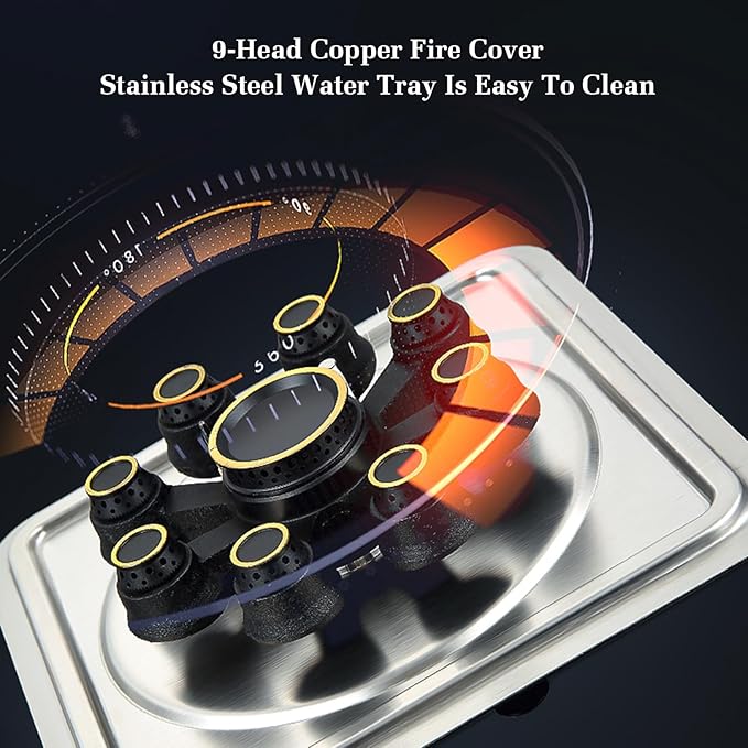 Estufa de Gas 43 cm 5.2KW con Protección de Apagado y Temporizador miniatura 4