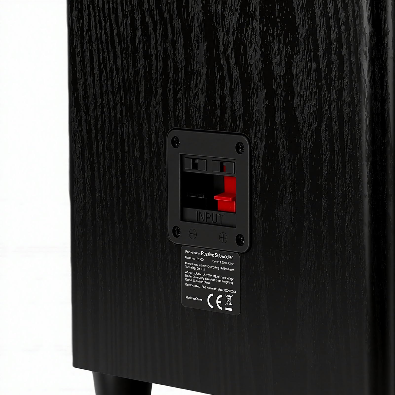 Asixxsix Subwoofer Passivo da 6,5 ​​pollici, Suono Potente, Bassi Pesanti, Potenza 100 W, Cabinet in MDF, Base Rialzata, Altoparlante Passivo per Audio da Studio Home Theater, Feste