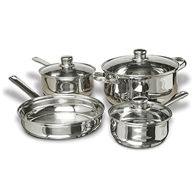 Concord 7-Piece Stainless Steel Cookware Set