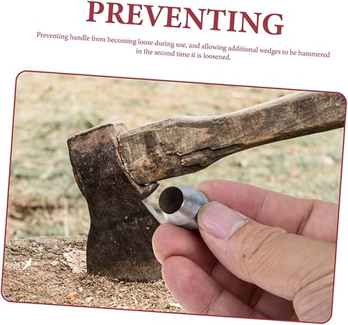 Miniatura 4 de Kit de 7 piezas de repuesto de cuñas de hierro para asas, suministros de cuña para fijación segura de mangos, ideal para mantenimiento de