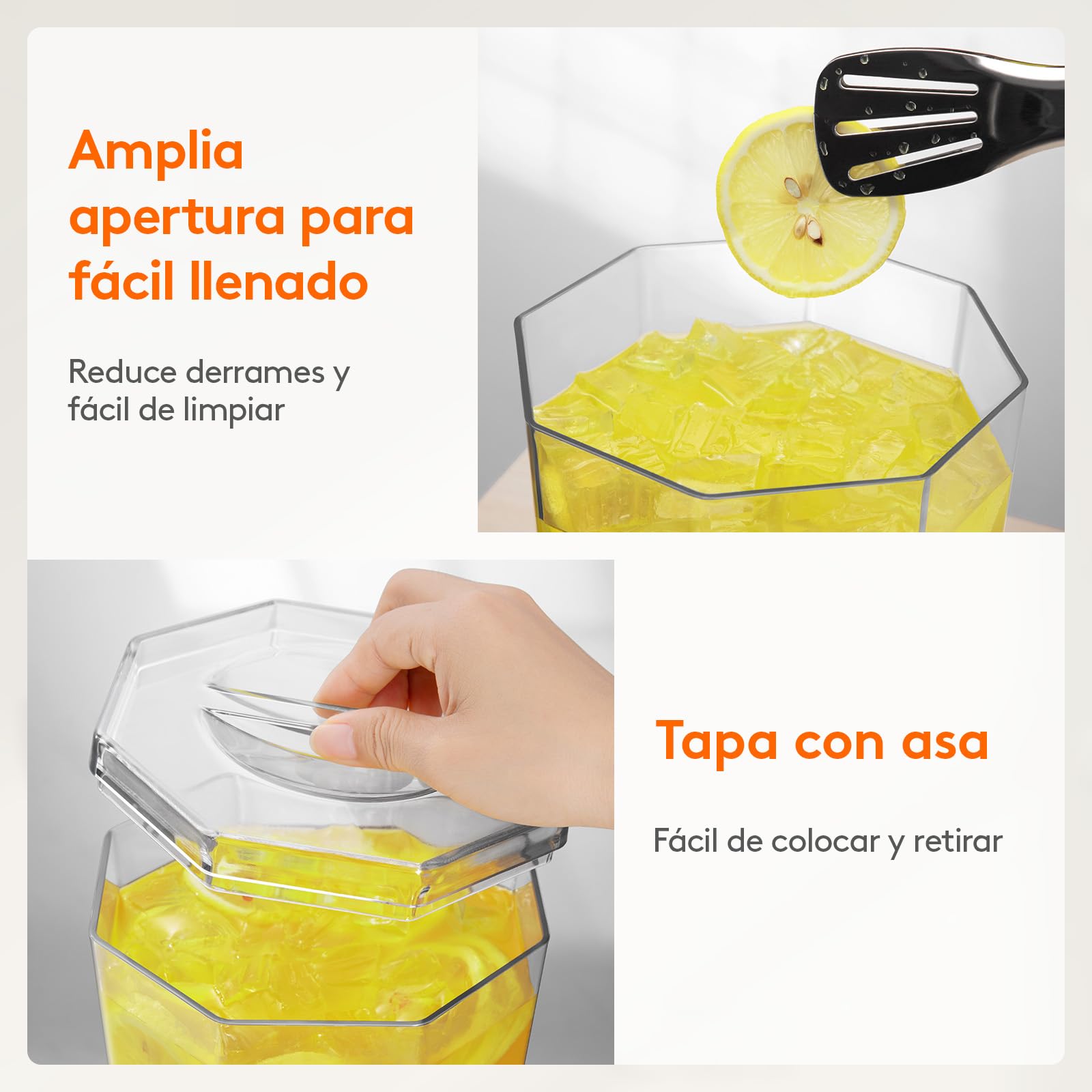 Lifewit 4L Dispensador de Bebidas Grande, Botella de Plástico con Grifo, Jarra Agua con Soporte para Cócteles, Jugos, Limonada y Té, Juego de 2 (en 1 Paquete)