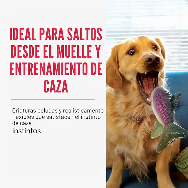 Foto 2 de 6 de Kong Wild Shield - Juguete para Perros con Forma de pez para Razas Medianas (Trout)