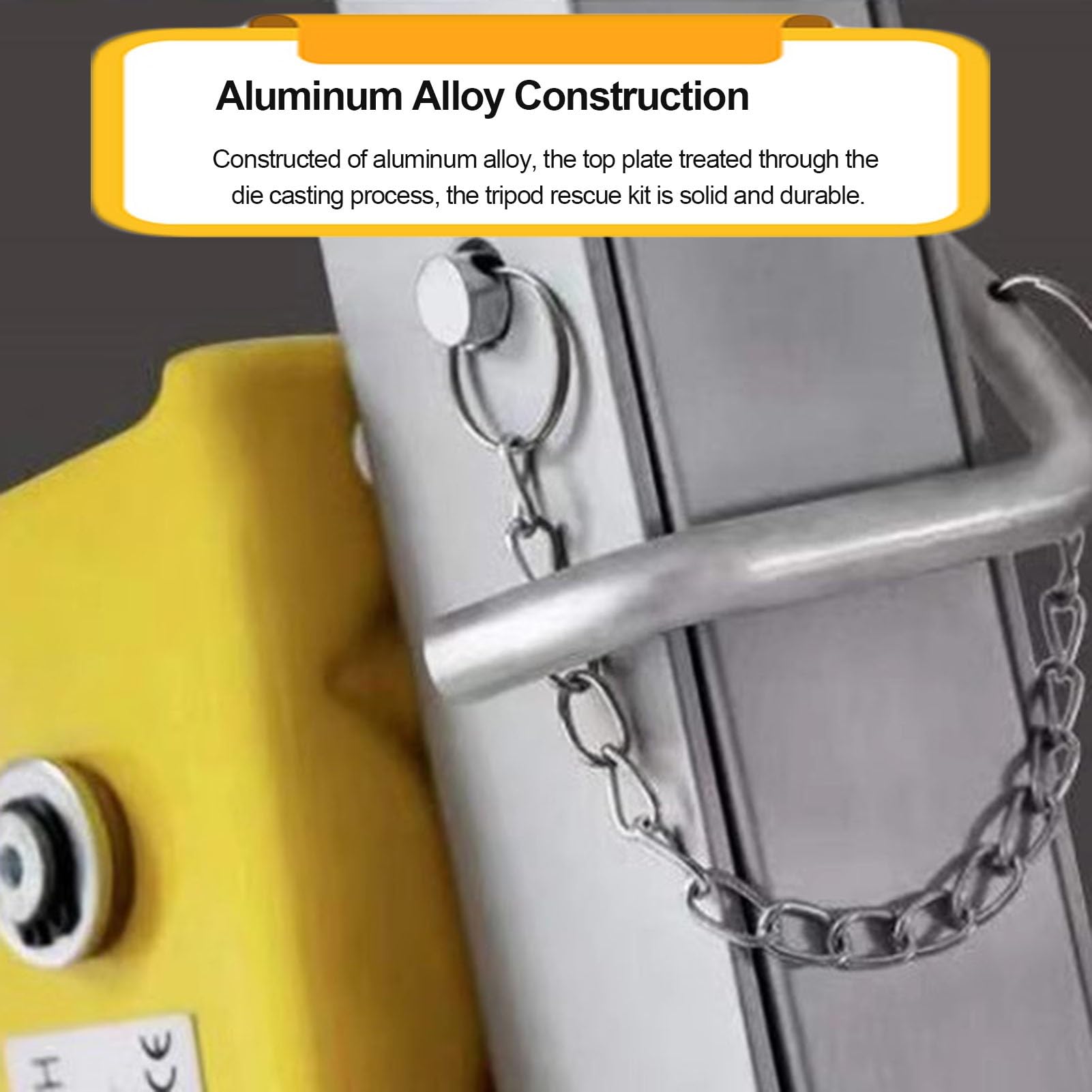 Trípode de rescate Industrial Kit De Trípode Para Espacios Confinados, Portátil Plegable Sistema De Rescate De Emergencia, Con Arnés De Seguridad Anticaídas, Para Pozo Alcantarillado Tubería Subterrán