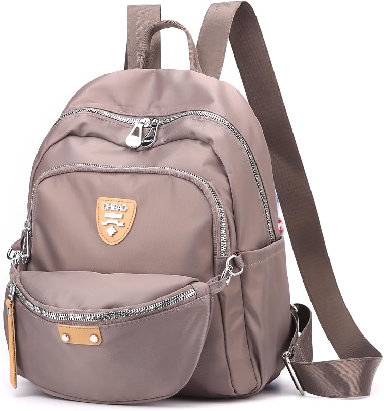 SPAHER Nylon Hátizsák Női Iskolatáska Vízálló Utazási Backpack Sparkling Wine S
