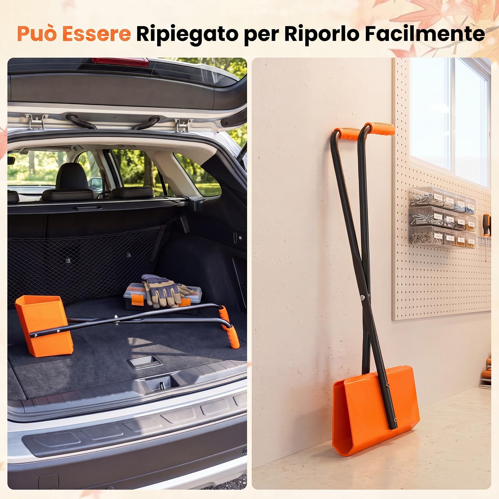 COSTWAY Pinza Raccogli Oggetti, Ampie Ganasce e Impugnatura Antiscivolo | Raccogli Foglie in ABS, Acciaio e TPR, Pinza Raccogli Rifiuti da Giardino, Prato e Vialetto, 30 x 15 x 92 cm