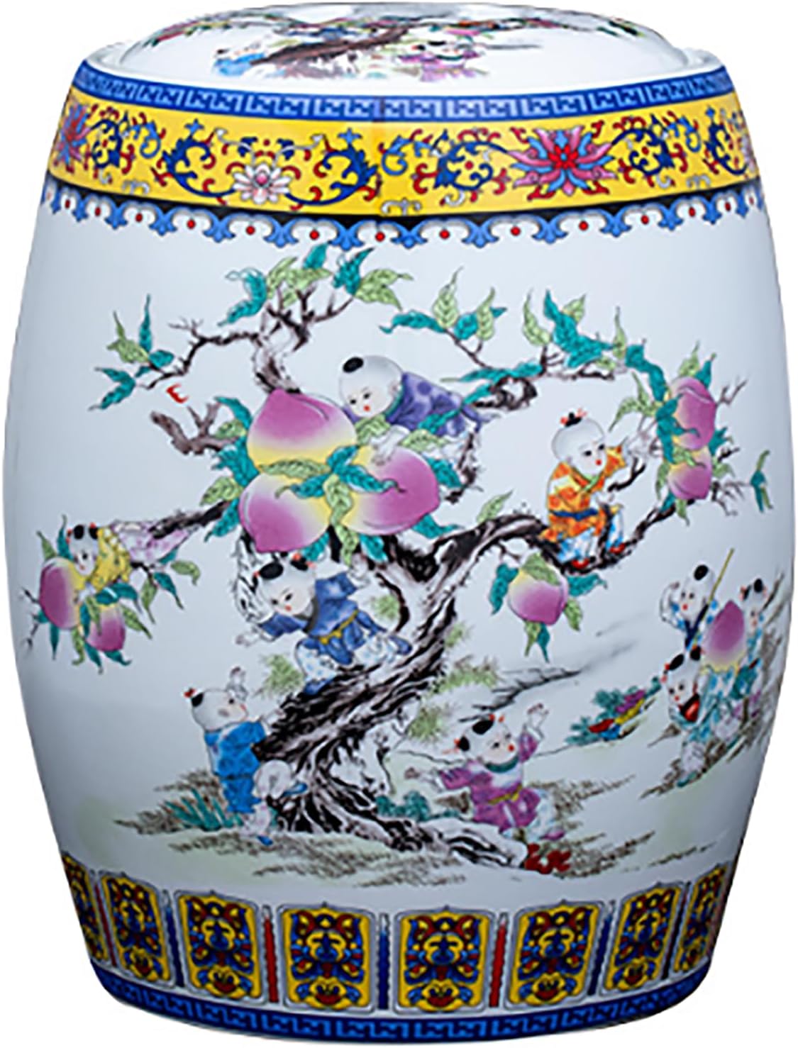 Ceramic Rice Storage Jar, Airtight Large Rice Container with Secure Lid, Grain Dispenser Food Storage Jars, Grain Rice Bucket, for Grains, Flour, Cooking Oil, Water