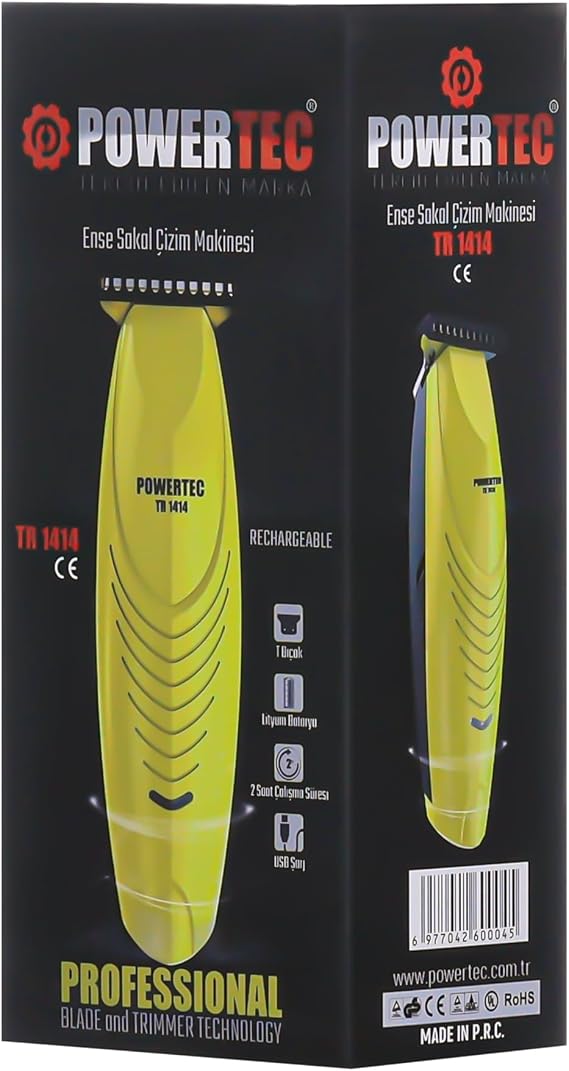 POWERTEC TR-1414 Sakal Ense Vücut Tıraş Makinesi