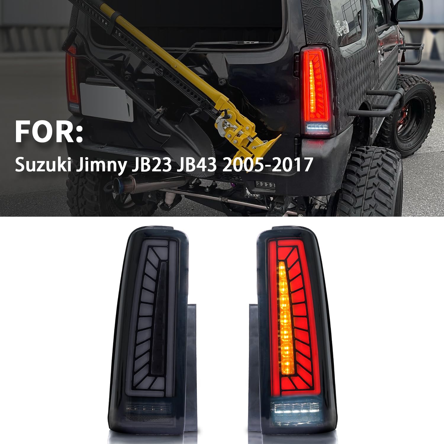 パーツ Jb23w Tail light. Az Offroad ORIGIN LAB. Archaic Rear Lights Compatible with Suzuki Jimny JB23 JB43 2005