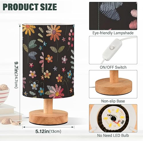 Miniatura 3 de Table Lamps Night Stand Lamp Unique Beautiful Colorful Flowers Night Lights for Adults Side Table