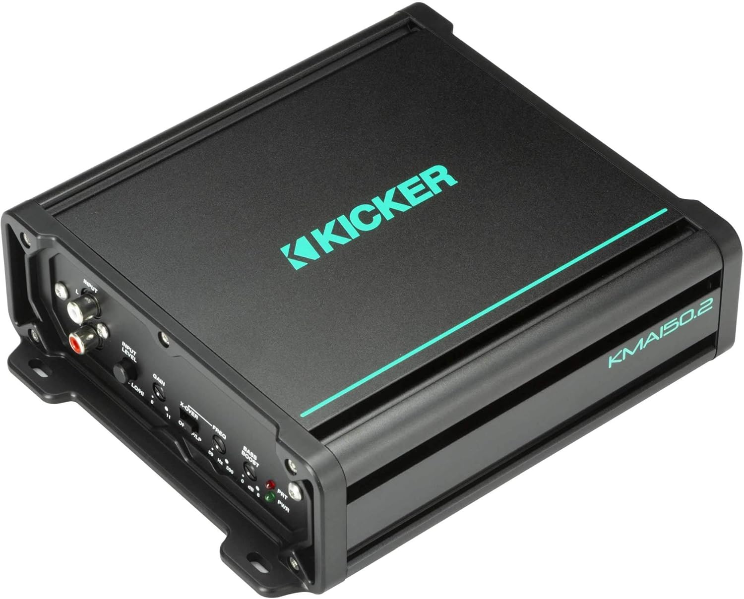 Kicker Premium Marine 6.5" Component Speaker and Amplifier Bundle Includes LED Remote (51MSS65 & 48KMA1502)