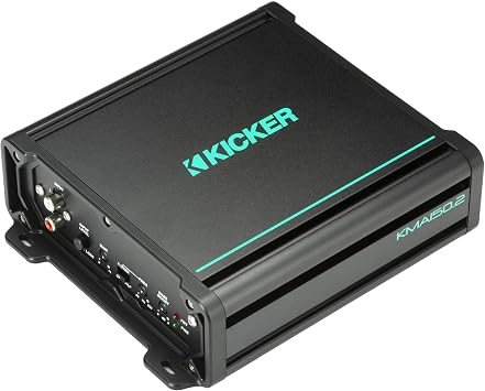 KICKER 51MSC8 8 in Marine Speaker 48KMA1502 Amplifier Bundle