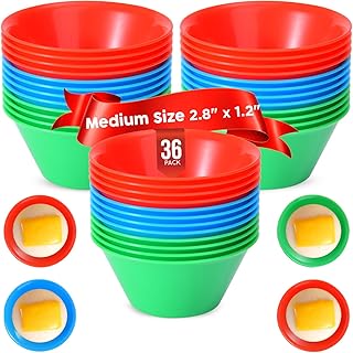 MEDIUM Size (2.8" x 1.2") 36 Pcs Puto Molder Filipino - Kutsinta Molder for Baking - Puto Mold Cups for Steamer - Filipino Plastic Molds for Desserts