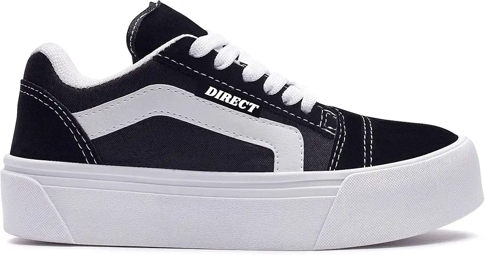 Tênis Unissex Old Skool Preto/Branco Tradicional (PRETO/BRANCO DIRECT, BR, Adulto, Numérico, M, 37)