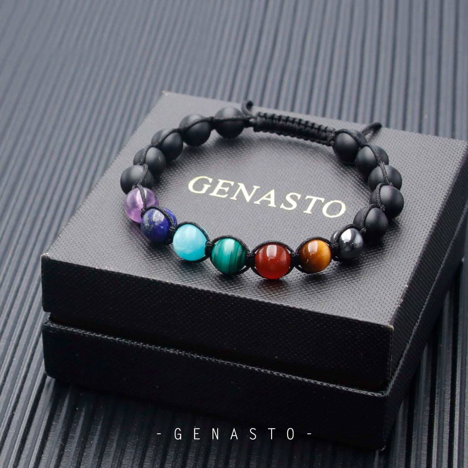7 Chakra Bracelet with Real Stones Healing Crystal Stone Beads Bracelets Chakra Bracelet for Men and Women Yoga Crystals Beaded Bracelets for Meditation Relax - Image 6