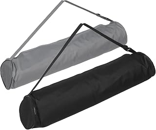LABRIMP 2pcs Zipper Yoga Mat Storage Bag Large Oxford Cloth Carrier Tote | Spacious Interior, Shoulder Strap, Wear Moisture Dust Protection