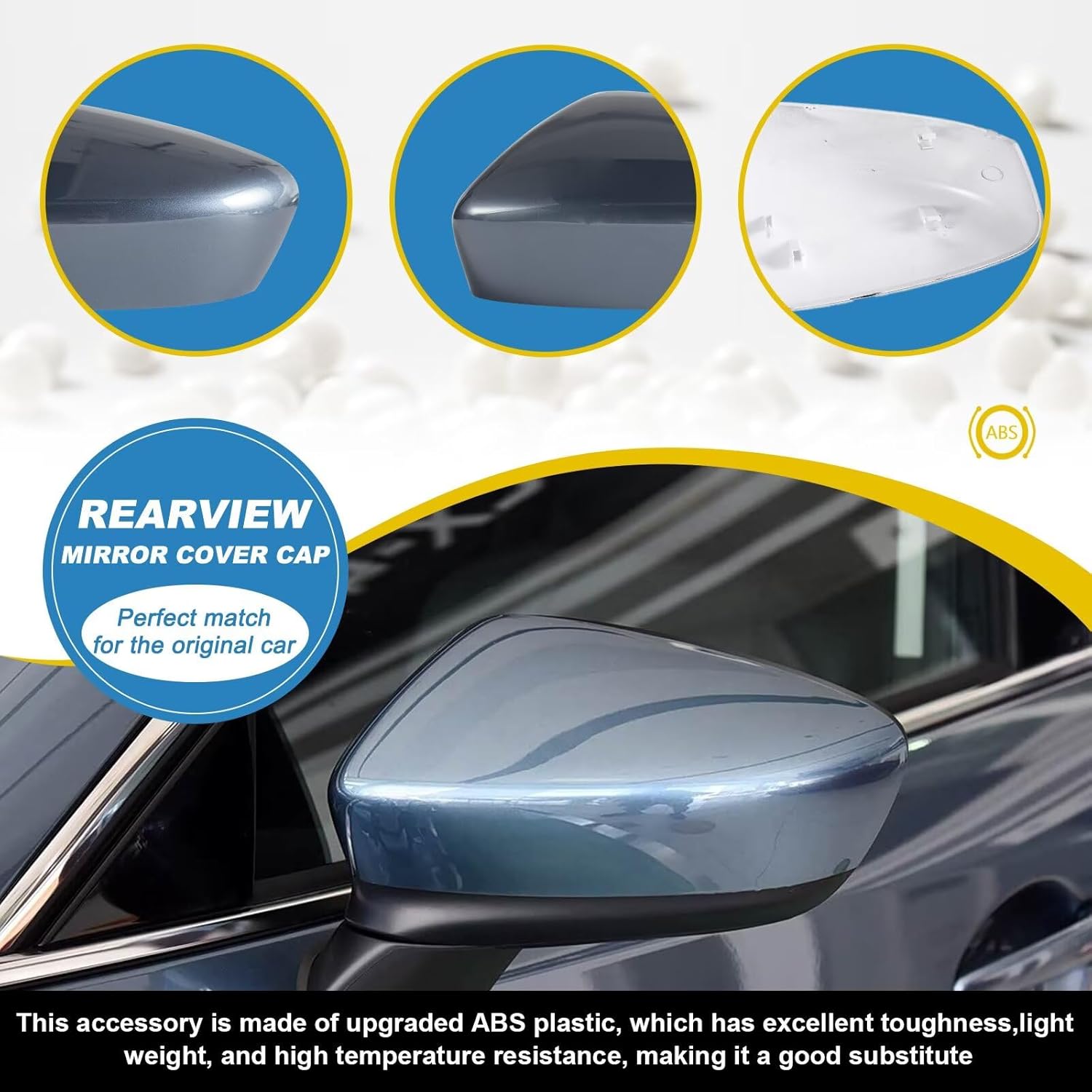 Car Door Side Rearview Mirror Cover Compatible With Mazda 6 Side Mirror Cover Trim Mazda 6 Atenza 2014 2015 2016 Housing Rearview Mirror Protective Cover Interstellar Blue Left Side