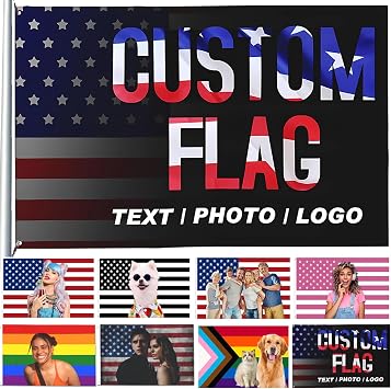 Custom Image Flag Personalized 3X5 Ft Double Sided Flag,Design Your Own Text/Logo/Photo-Funny Tapestry For Decorate Clubs Concerts Bars