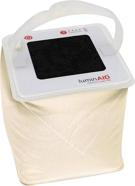 LuminAID Solar Inflatable Lanterns | Great for Camping, Emergency Kits and Travel | As Seen on Shark Tank (Warm White) (Warm White)
