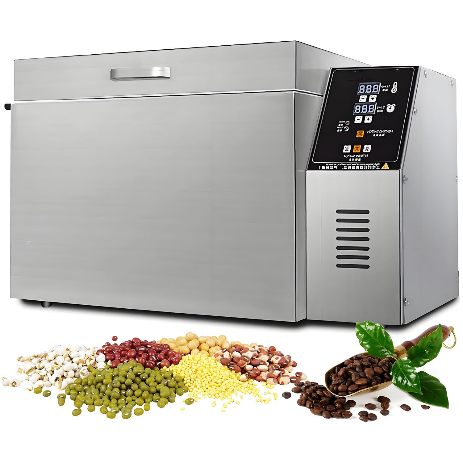 ByBoDi Electric Stainless Steel Bean Roaster with Timing & Temperature Control 220V-Type5