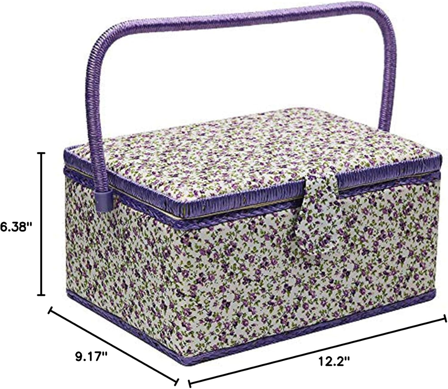 Large Sewing Basket with Accessories, Sewing Organizer Box for Sewing Supplies and DIY Crafting Tools Storage, Sewing Kit Tools for Sewing Mending