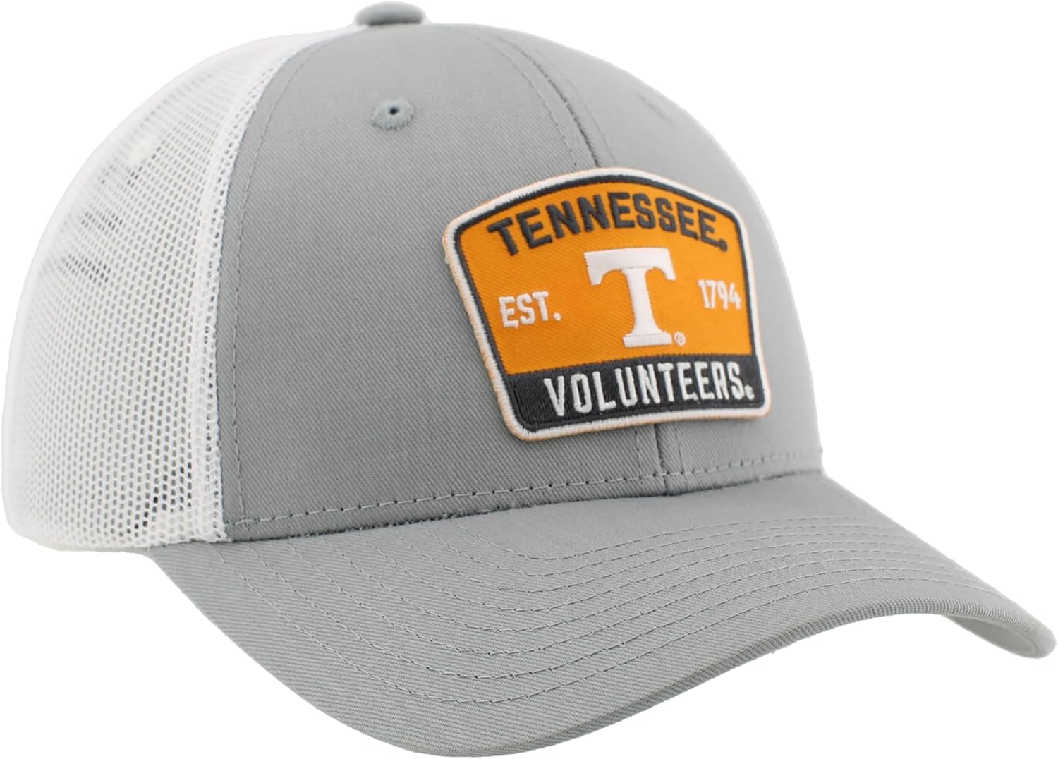 Tennessee Volunteers NCAA Officially Licensed Snapback Hat Big Rig Patch Gray White Switchback