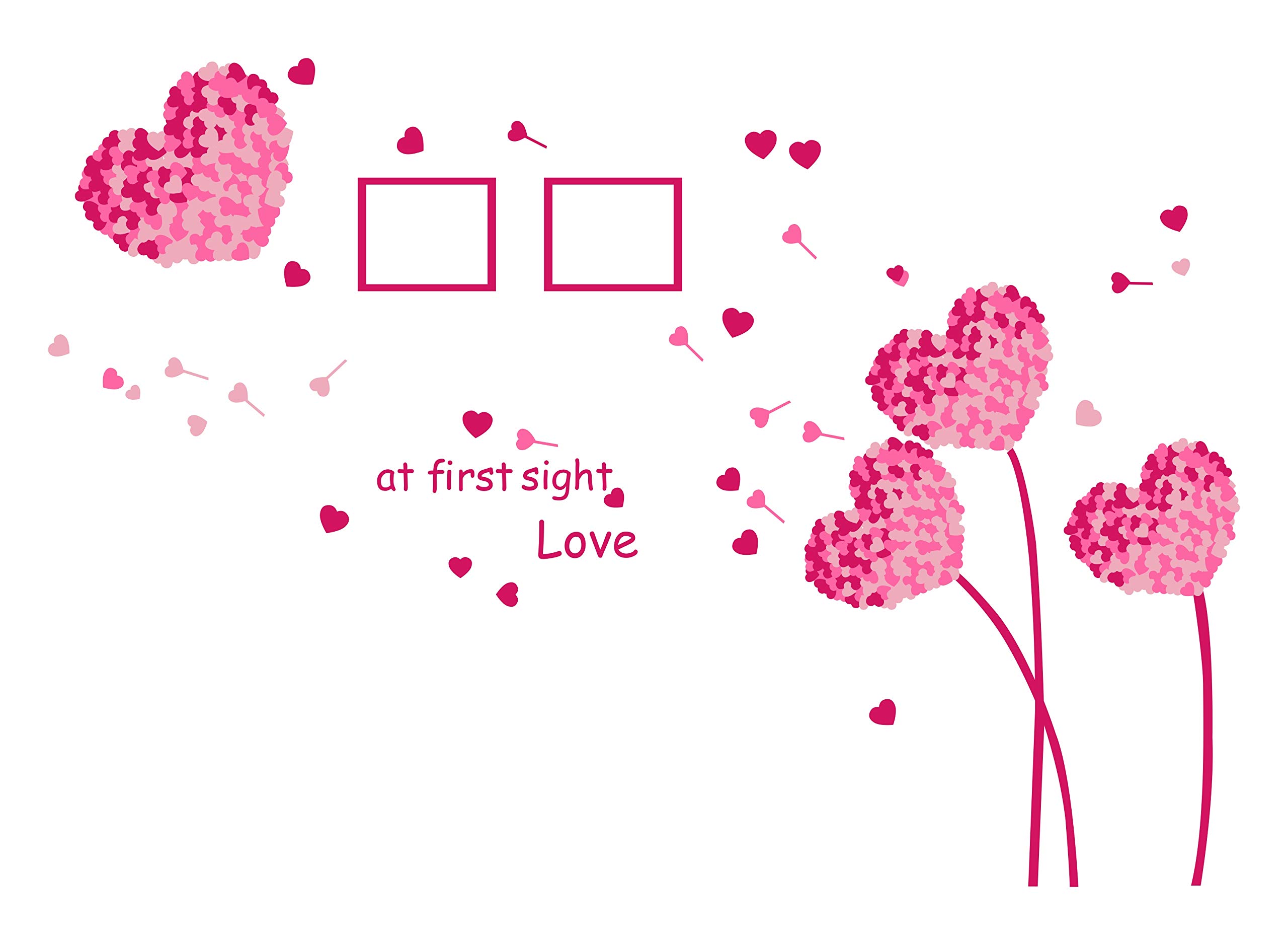 Sticker Hub Valentine's Day Special at First Sight Love Wall Sticker 79cm x 115cm AS369
