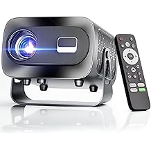 Projector with WiFi and Bluetooth, Electric Focus &amp; Vertical Keystone, 1080P HD 4K Support, Smart Projector with Built-in Streaming Apps, Portable Projector for Outdoor &amp; Home Movie
