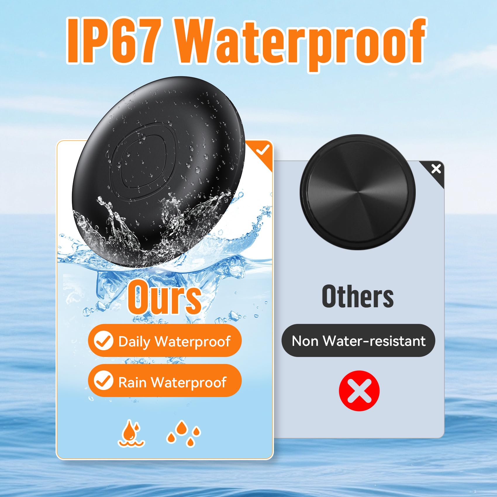 Air Tracker Android, IP67 Impermeabile Smart Tag Individuatore chiavi compatibile con Google Find Hub APP (Android Solo) 4 Pack Bluetooth Tag Key Finder per Bagaglio/Portafoglio/Valigia/Borse