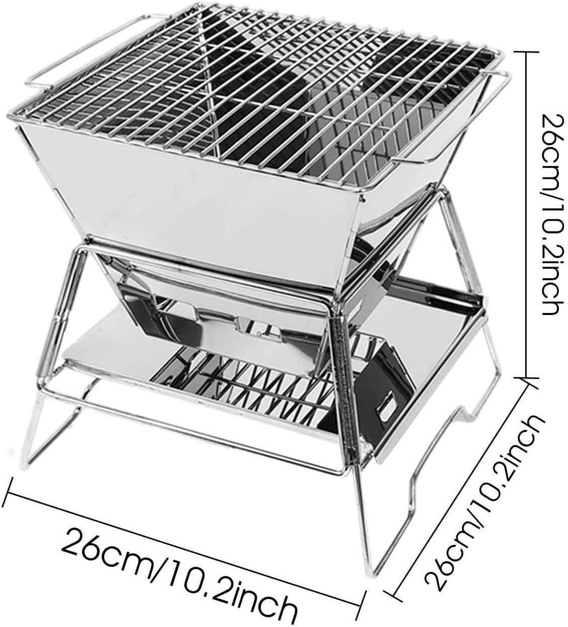 Camping Stove Wood,BBQ Camp Stove Wood for Camping and Picnic - Practical Stable Folding Outdoor for Picnic Bonfire